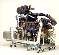 6-cylinder Turbo Diesel engine on RWB truck